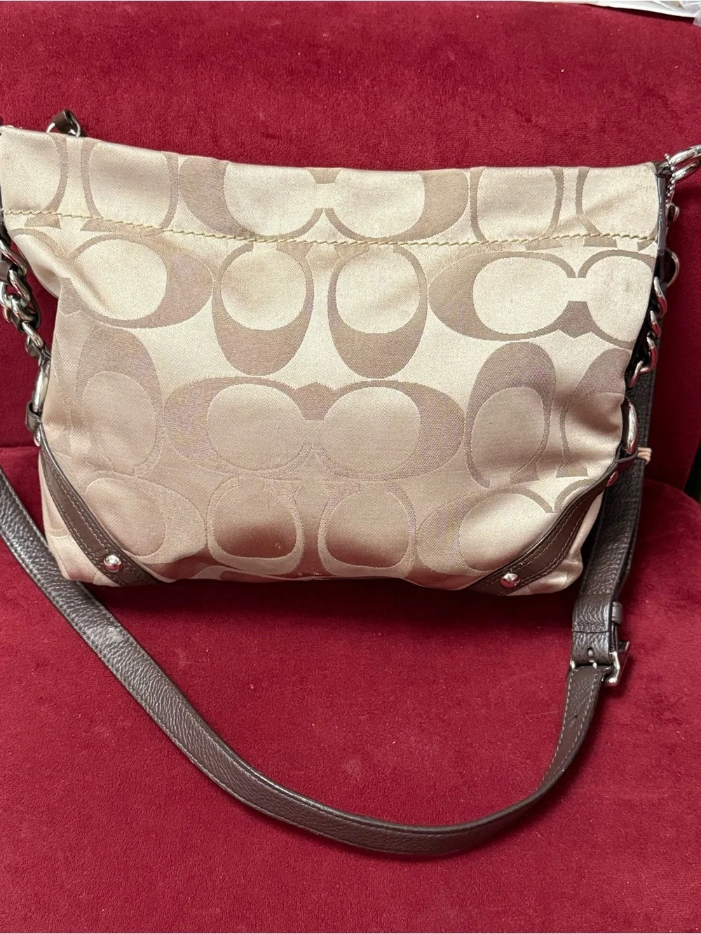 Coach satin signature
